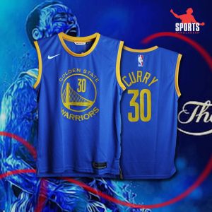 Golden State Warriors Curry Jerseys - Blue