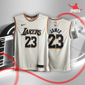 Los Angeles Lakers LeBron James 23 Jersey - White